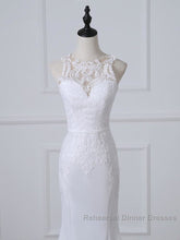 Precious Spaghetti Strap Lace Mermaid Wedding Dresses